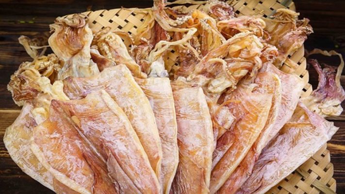 100g mực khô bao nhiêu calo